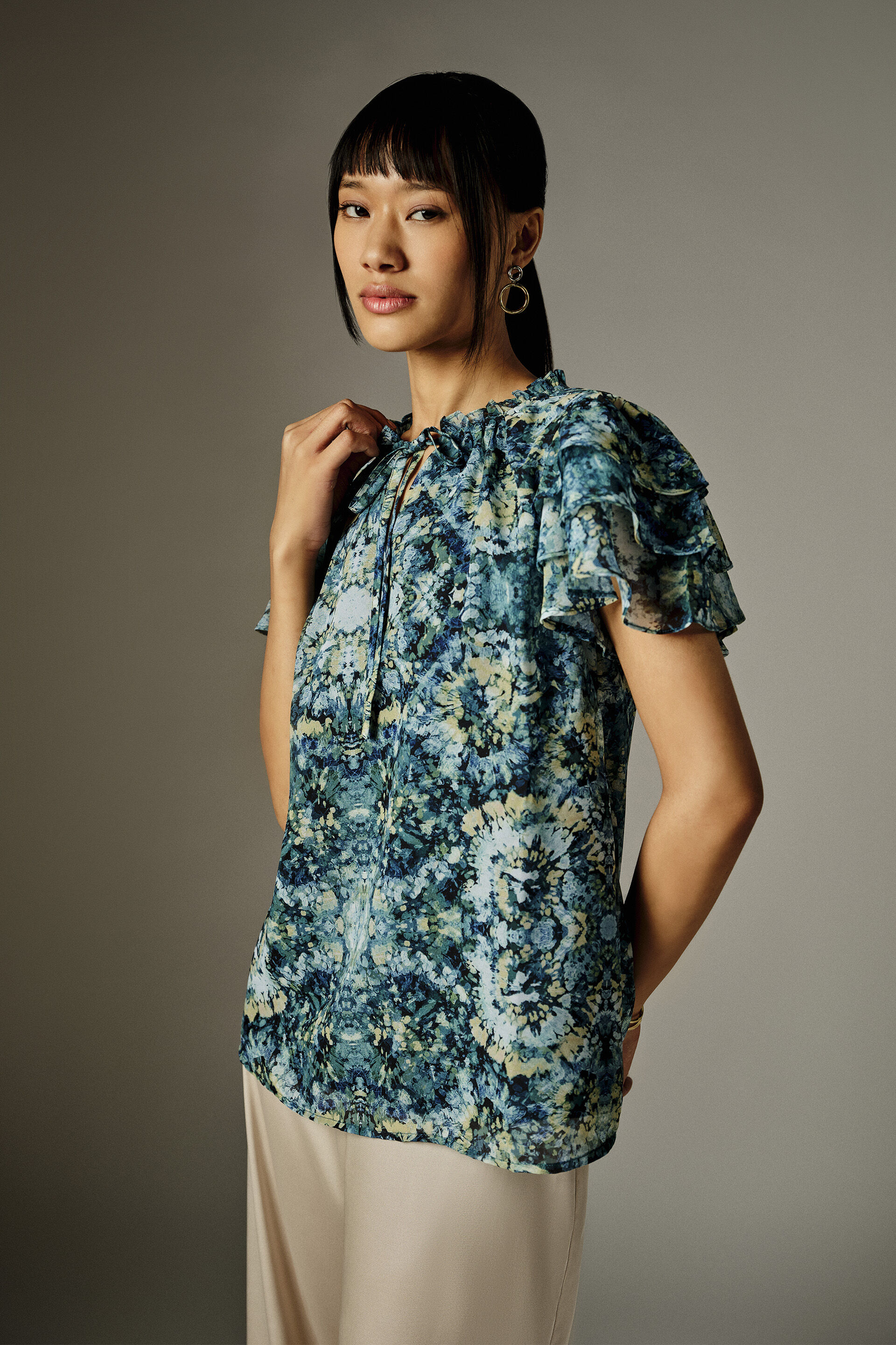 Tabitha Teal Top, Green, image 4